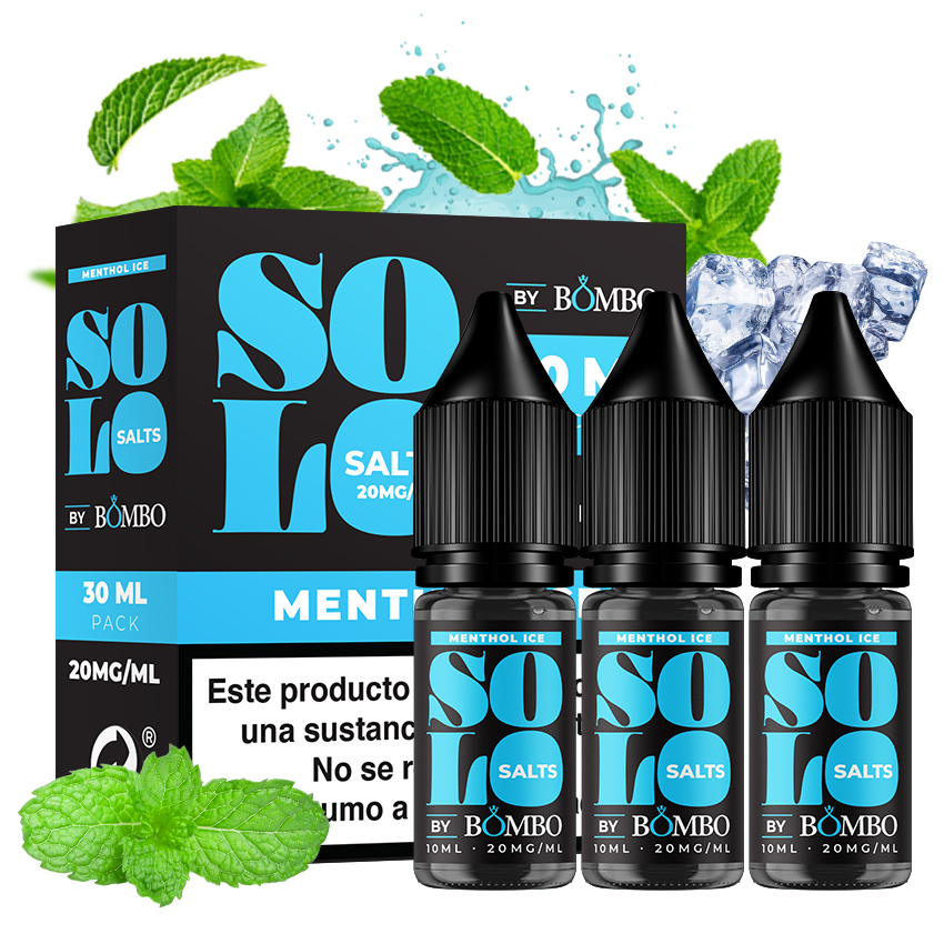 Menthol 3x10ml - Solo Salts by Bombo (20mg)