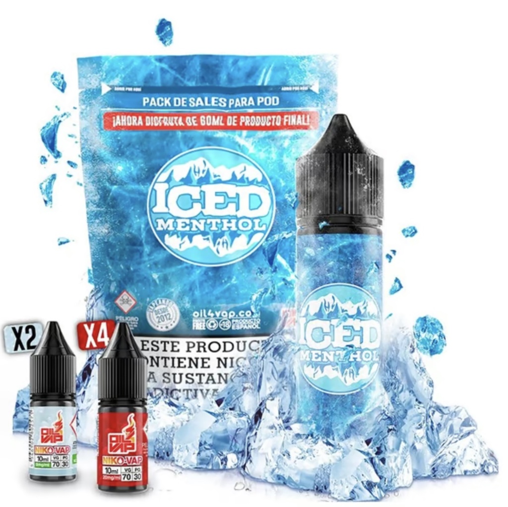 Pack Iced Menthol + NikoVaps - Oil4Vap Sales 60ml