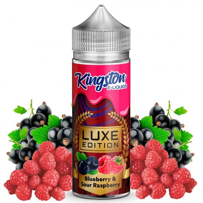 Blueberry &amp; Sour Raspberry 100ml - Kingston E-Liquid